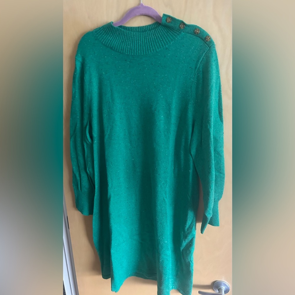 Women's Green Sweater Dress